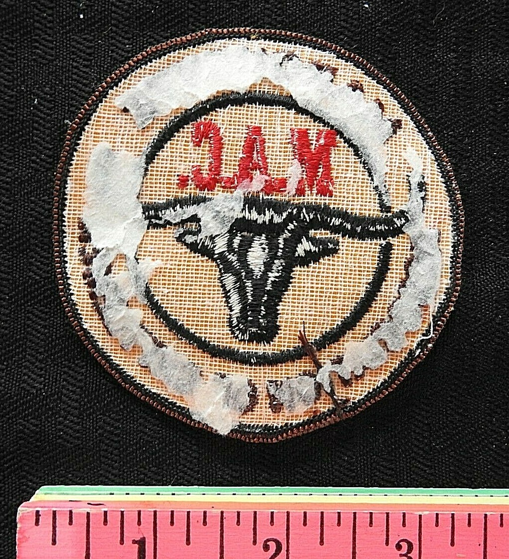 c1970 MAC MARQUETTE MI « MICHIGAN ASSOCIATION OF CATTLEMEN » BEEF COW JACKET PATCH