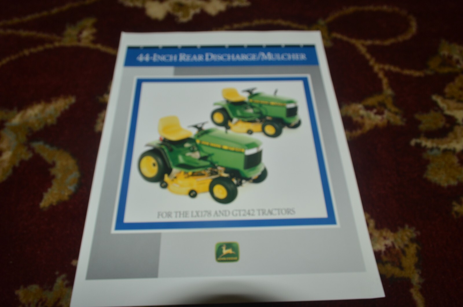 John Deere 44 inch Rear Discharge Mulcher For 1992 Brochure FCCA