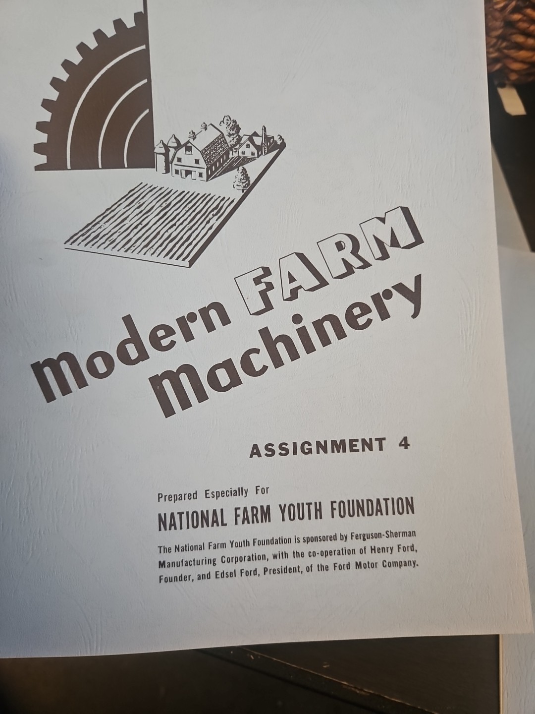 Set Of 5 Modern Farm Machinery Assignment 1-5 National Farm Youth 1941 Vintage