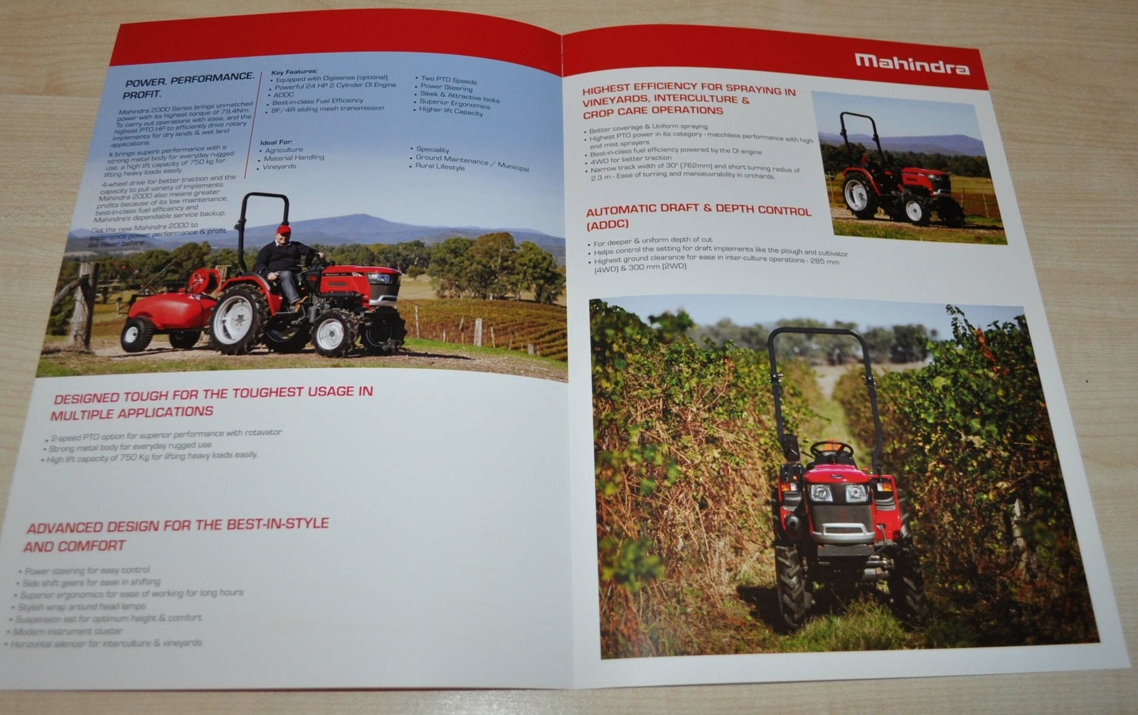 Mahindra 2000 Series Tractor Brochure Prospekt