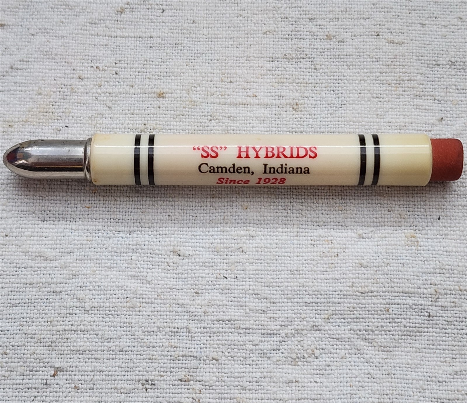 VINTAGE SS HYBRIDS BULLET PENCIL CAMDEN INDIANA SALESWINNER USA