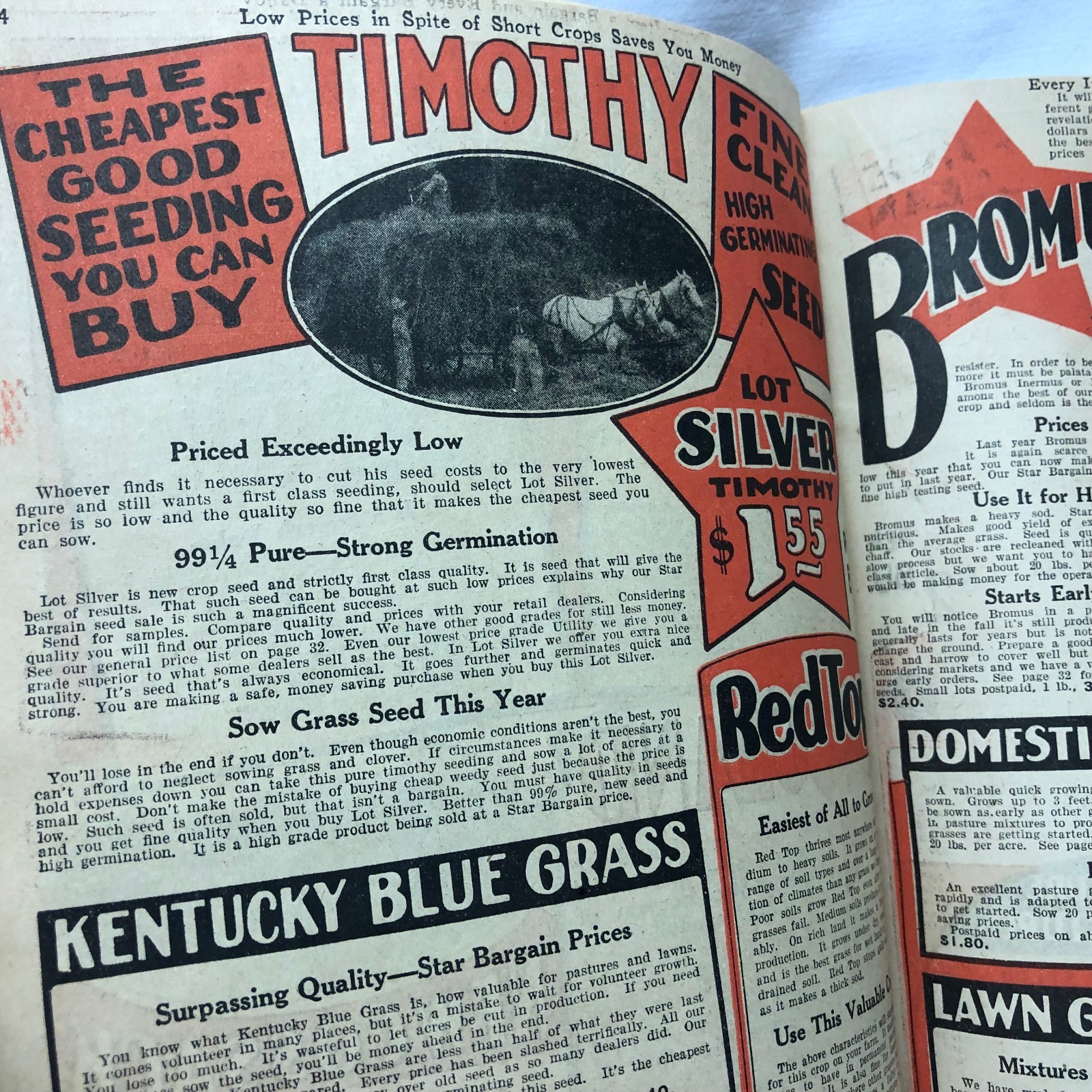 Vintage 1920-30&rsquo;s America&rsquo;s Field Seed Co. Booklet Farming