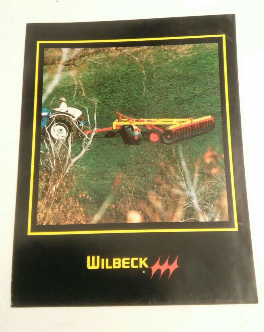 VINTAGE 1970s WILBECK EQUIP OFFSET 700 FARM TRACTOR WHEELED DISCS SALES BROCHURE