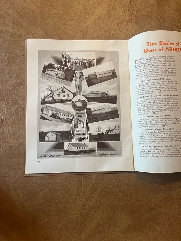 Arndt New Era System of Profitable Poultry Raising Catalog « She Will Lay » 1935