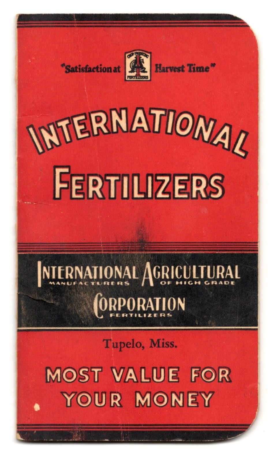 1930s – International Fertilizers Tupelo Mississippi Promo Memo Pad – XL3E