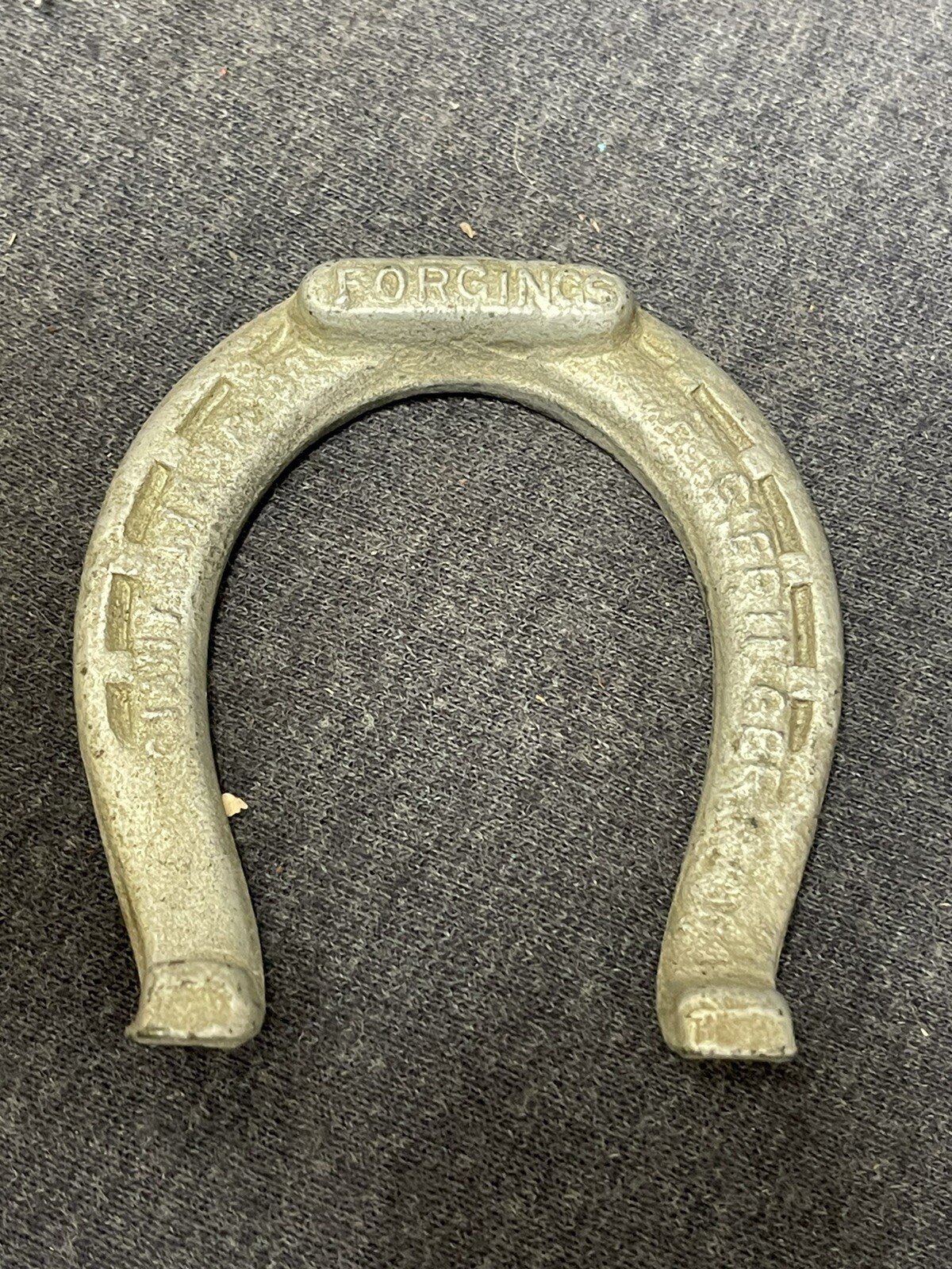 VINTAGE Horseshoe advertising FORGINGS R Geiringer Metal Paperweight