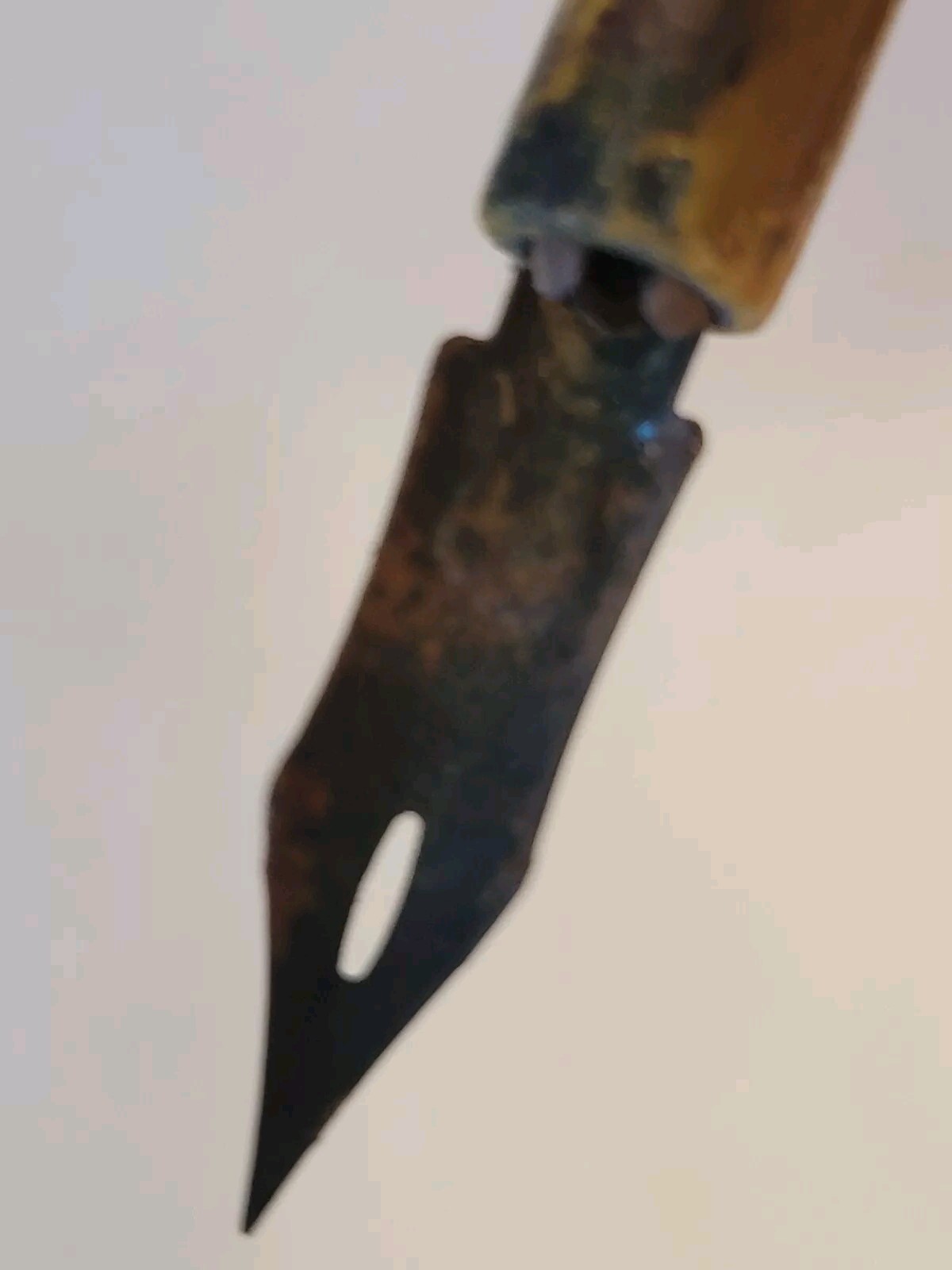 Early Wood Advertising Fountain Pen BAUGH & SONS Old STAND BY Bone Fertilizer