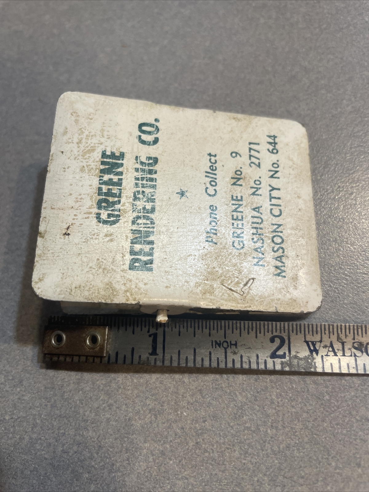 Antique Rendering Slaughter House Advertising Clip Greene Nashua Mason City IA
