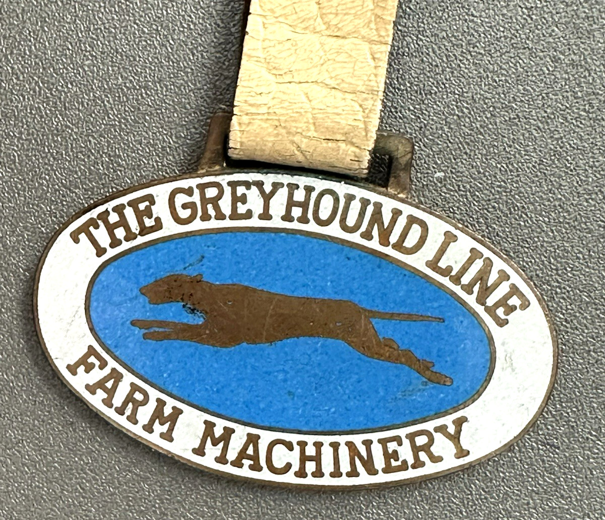 AWESOME CONDITION 1900&rsquo;s Watch FOB Greyhound Line Farm Machinery TOLEDO OHIO