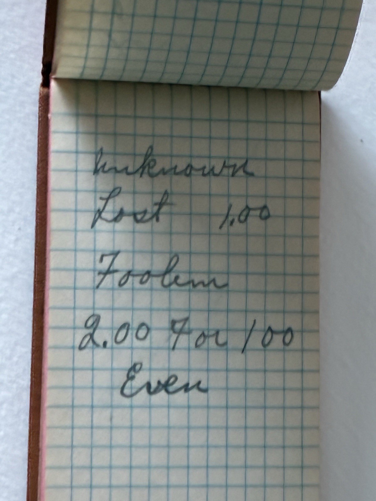 1938 Farmers Livestock Commission National Stock Yards IL Calendar Mini Notebook