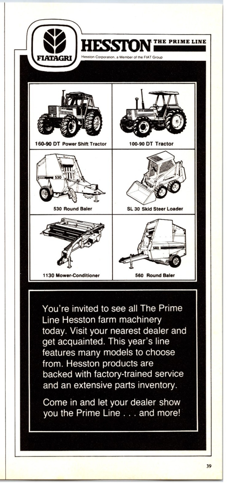 Vintage 1990 Hesston Farm Equipment Original Print Ad (6in x 11in) Advertisement