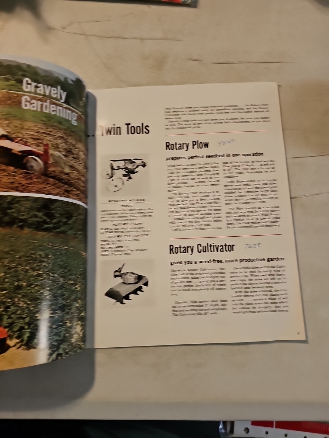 Vintage 1964 Gravely Tractor Lawnmower Dealer Sales Catalog
