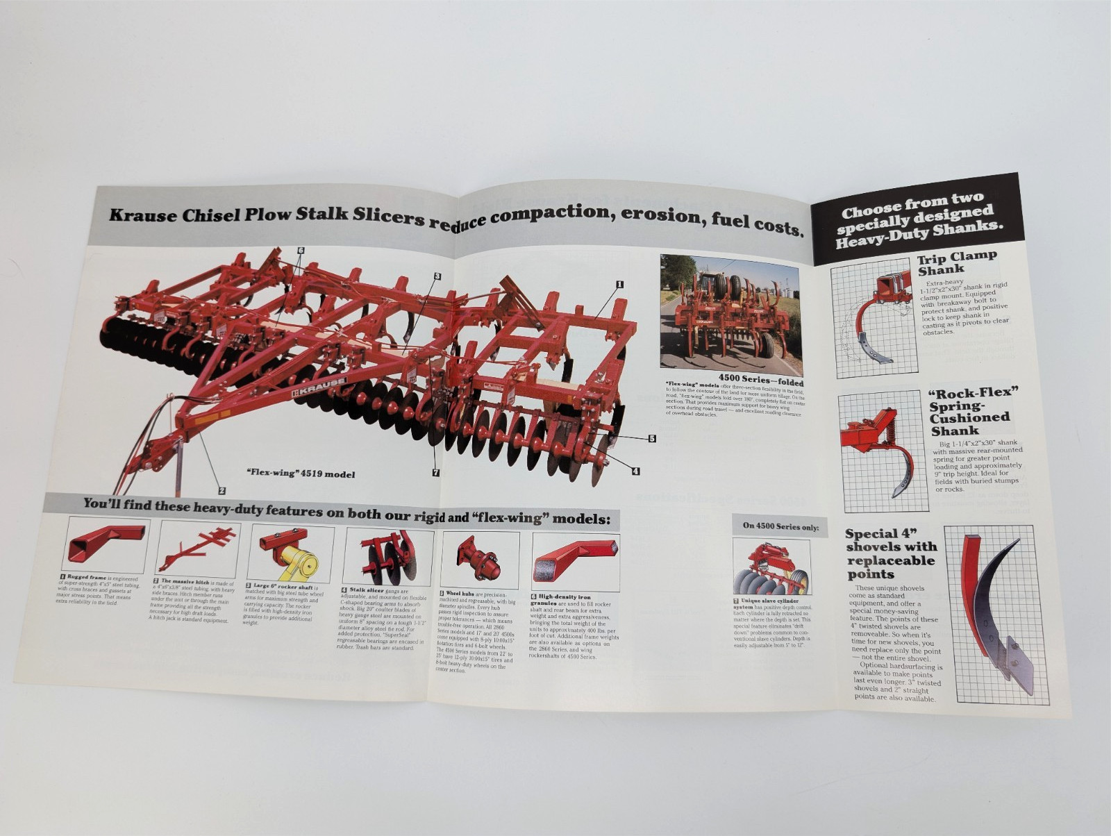 8 pc LOT Vintage Krause Chisel Sweep Plow Field Cultivator Tillage Brochures