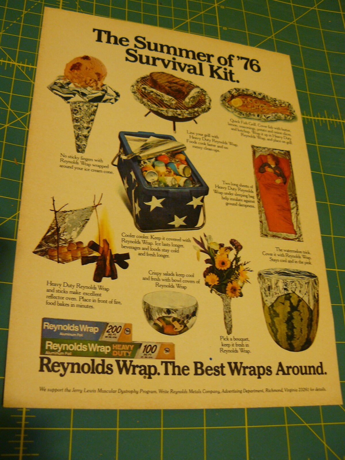 PROGRESSIVE FARMER -AD- JUNE 1976 – REYNOLDS WRAP- THE BEST WRAPS AROUND