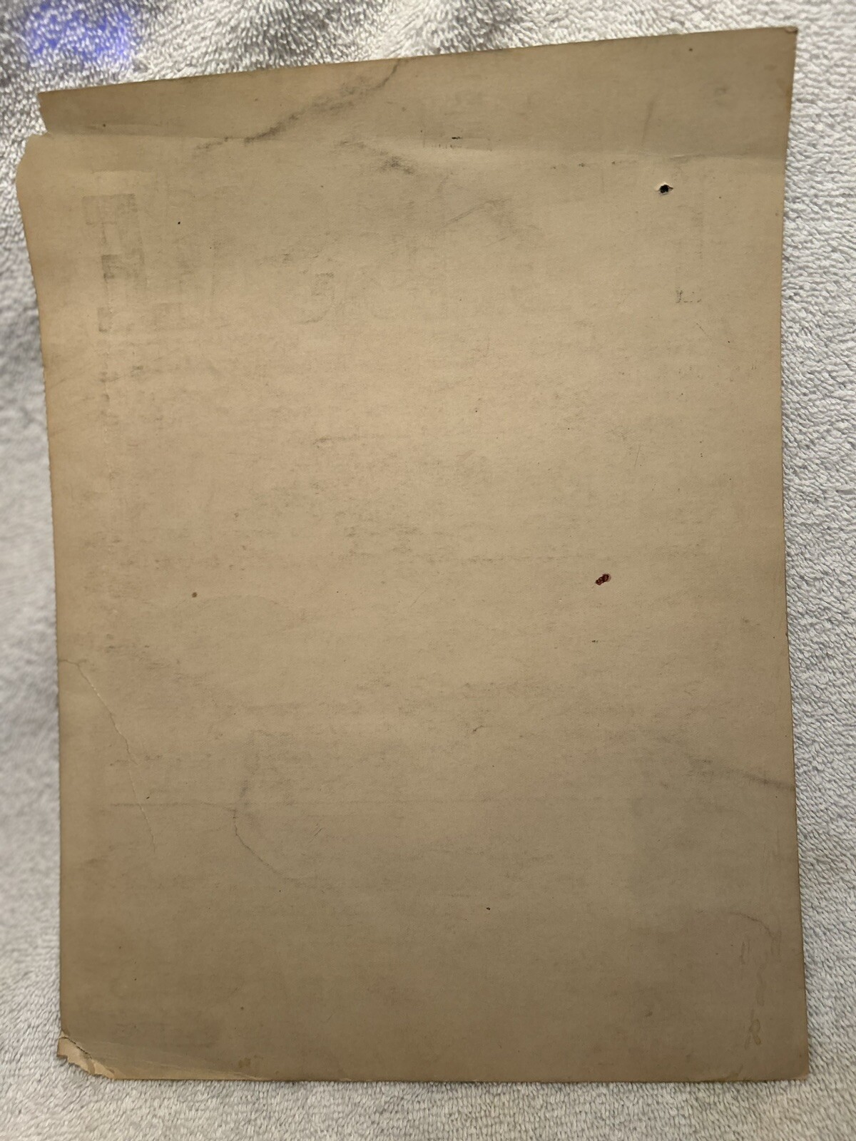 1931 Public Sale Sign Vigo Co. Colonel B. Swalls Lost Creek Bartley Auctioneer
