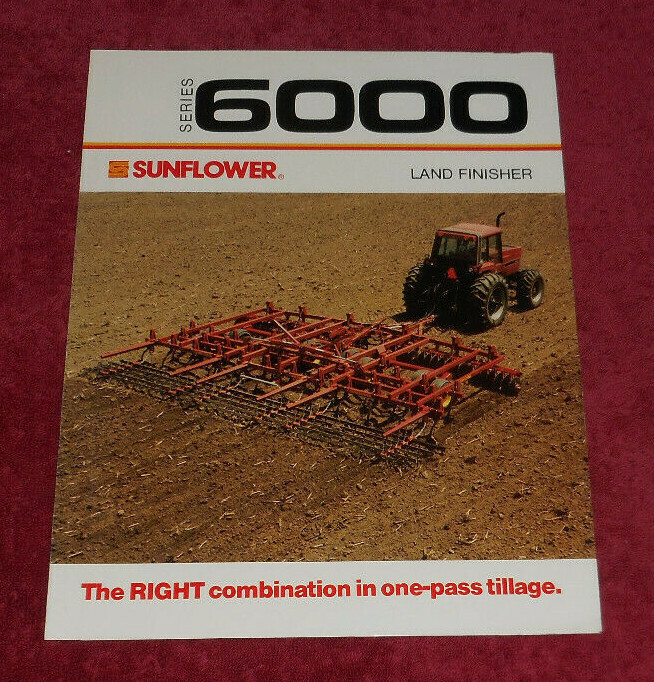 1984 Sunflower Series 6000 Land Finisher Advertising & Specifications Brochure