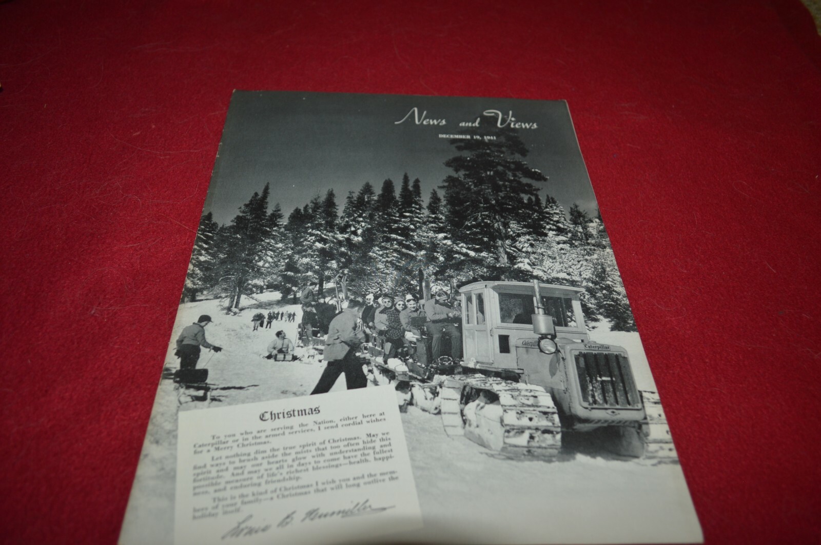 Caterpillar Employee Magazine News & Views Dec 19 1941 Dealer&rsquo;s Brochure AMIL16