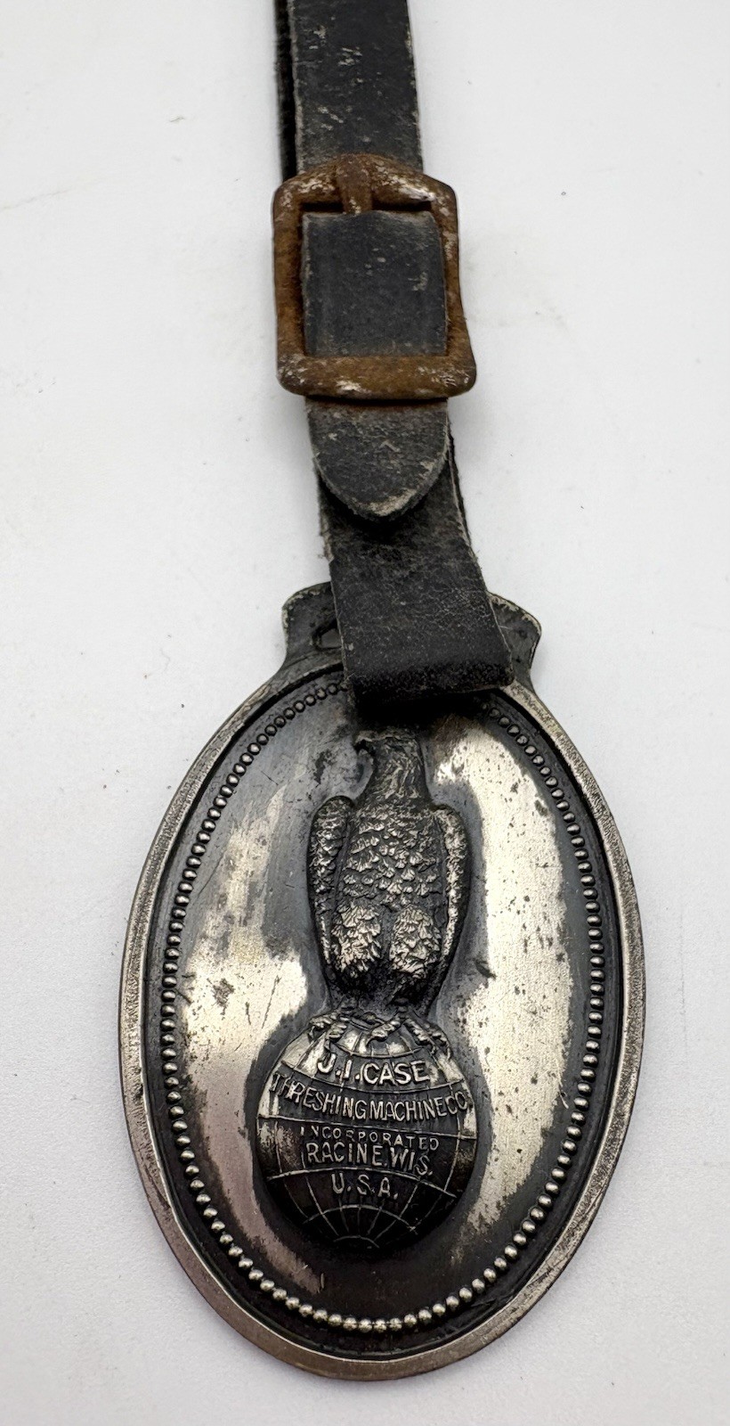 J.I. Case CO. Threshing Machine Watch Fob Vintage Cira 1910-1920