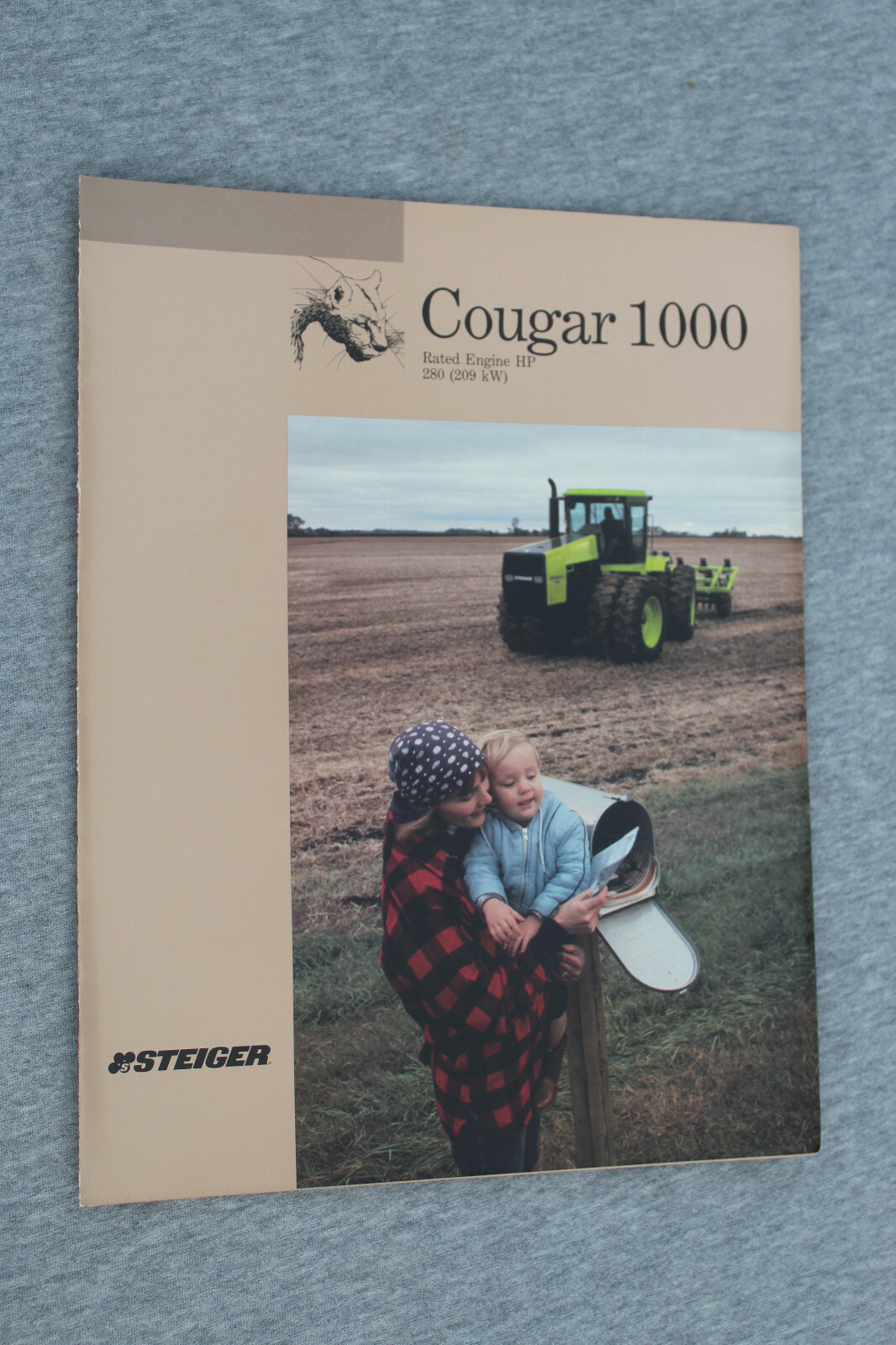 Steiger Cougar 1000 4WD tractor original sales brochure #403/186/25000