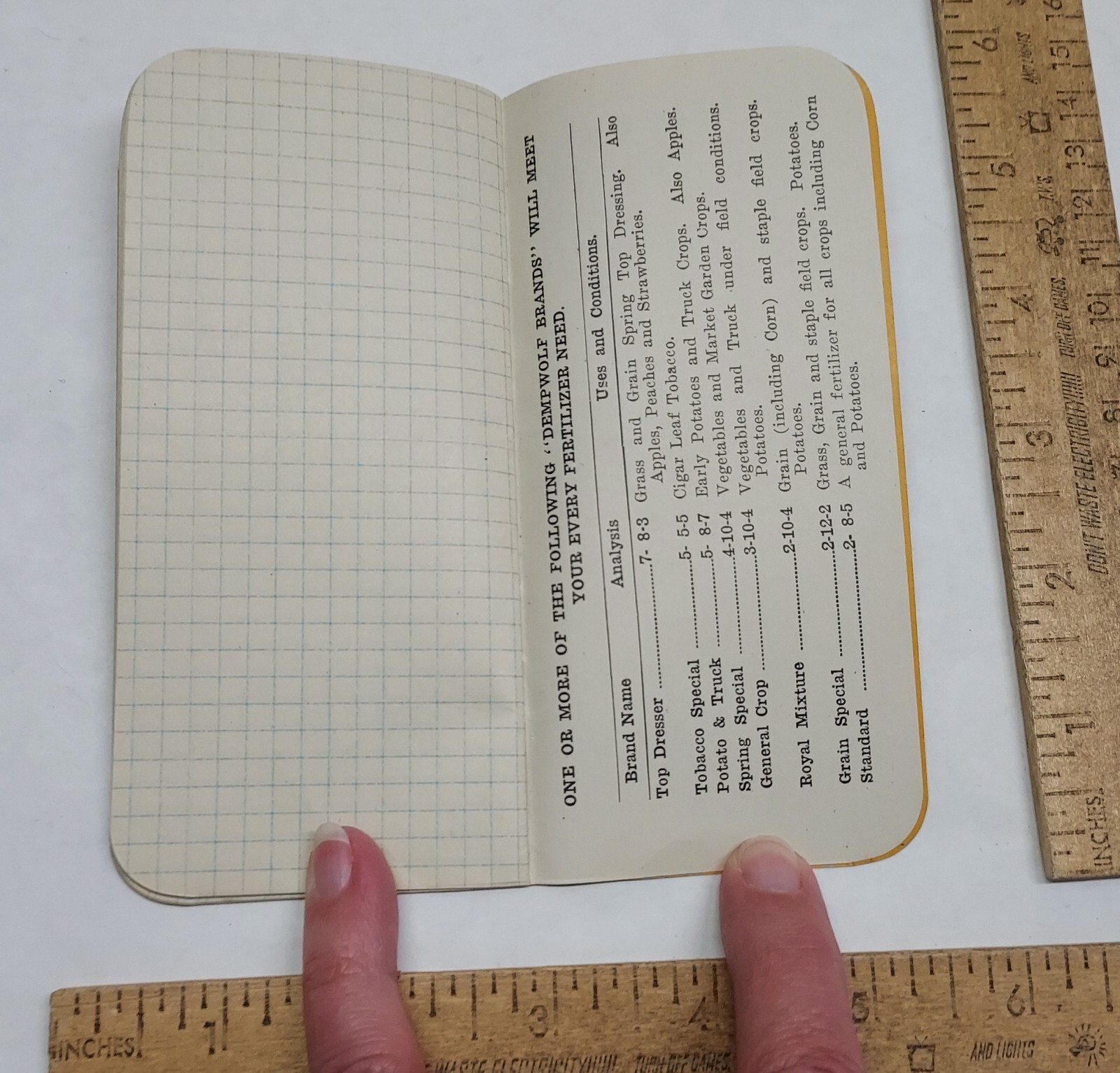 1920 DEMPWOLF&rsquo;S FERTILIZERS – York Chemical Works – BOOKLET – listing #5149