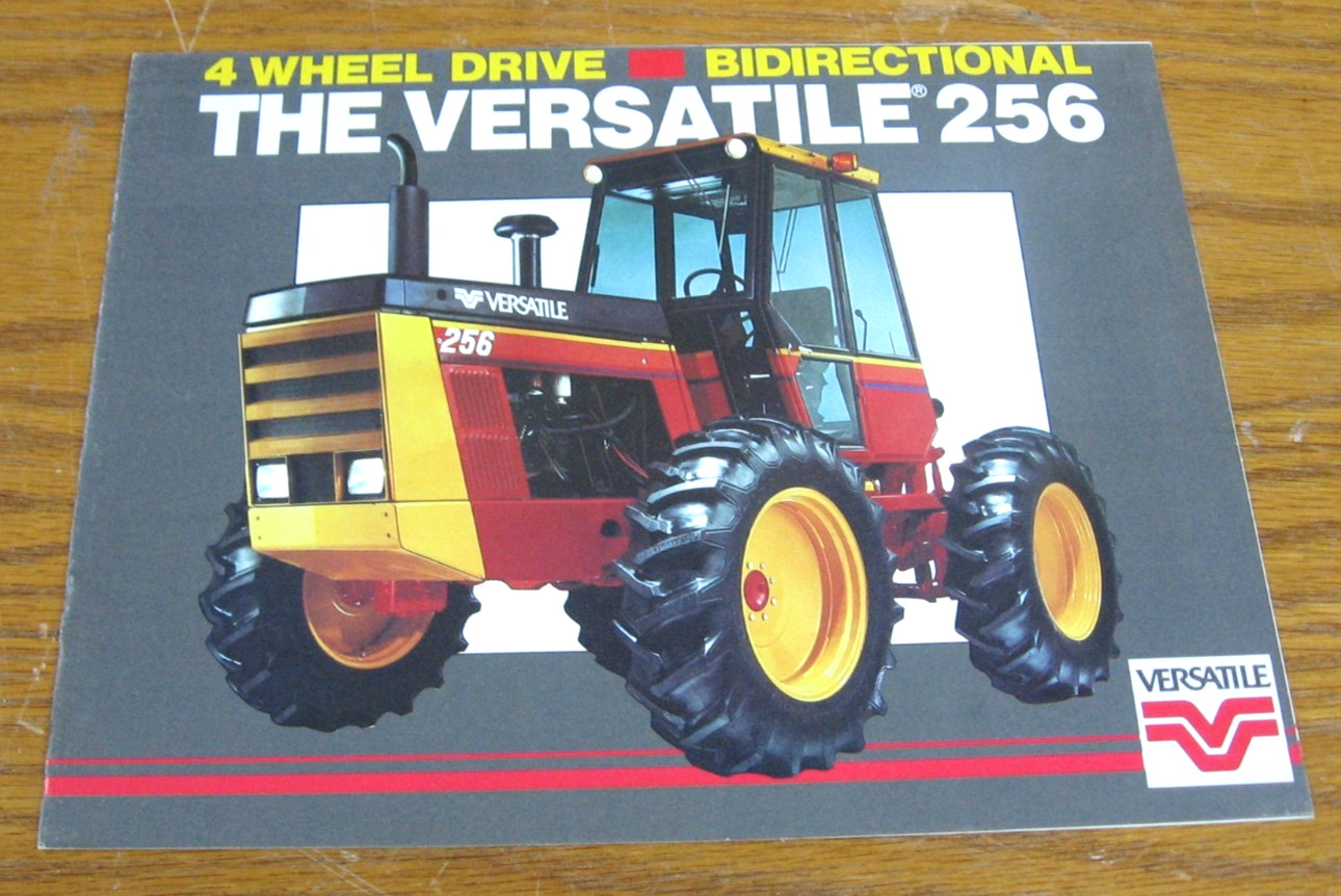 VINTAGE 1984 VERSATILE TRACTOR 256 4 WHEEL DRIVE BROCHURE SALES CATALOG