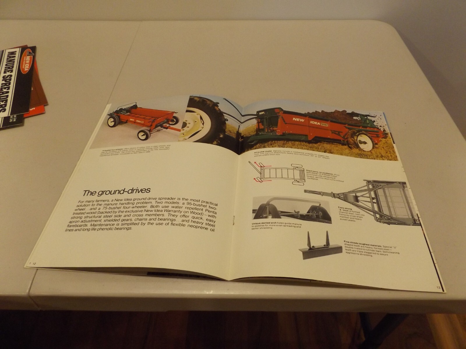 NEW IDEA MANURE SPREADERS AND HYDRAULIC LOADERS 75 YEARS, LIT. # 7440-1, 73-74