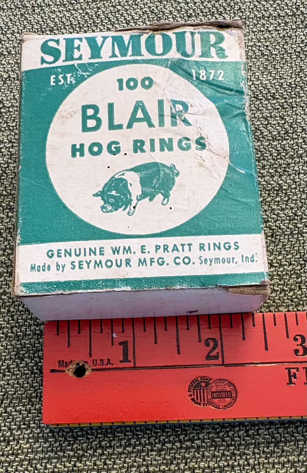 Nose Rings – 1.5 Inch Genuine Wm E. Pratt – Hog Rings – Est 1872 – Seymour, Ind.