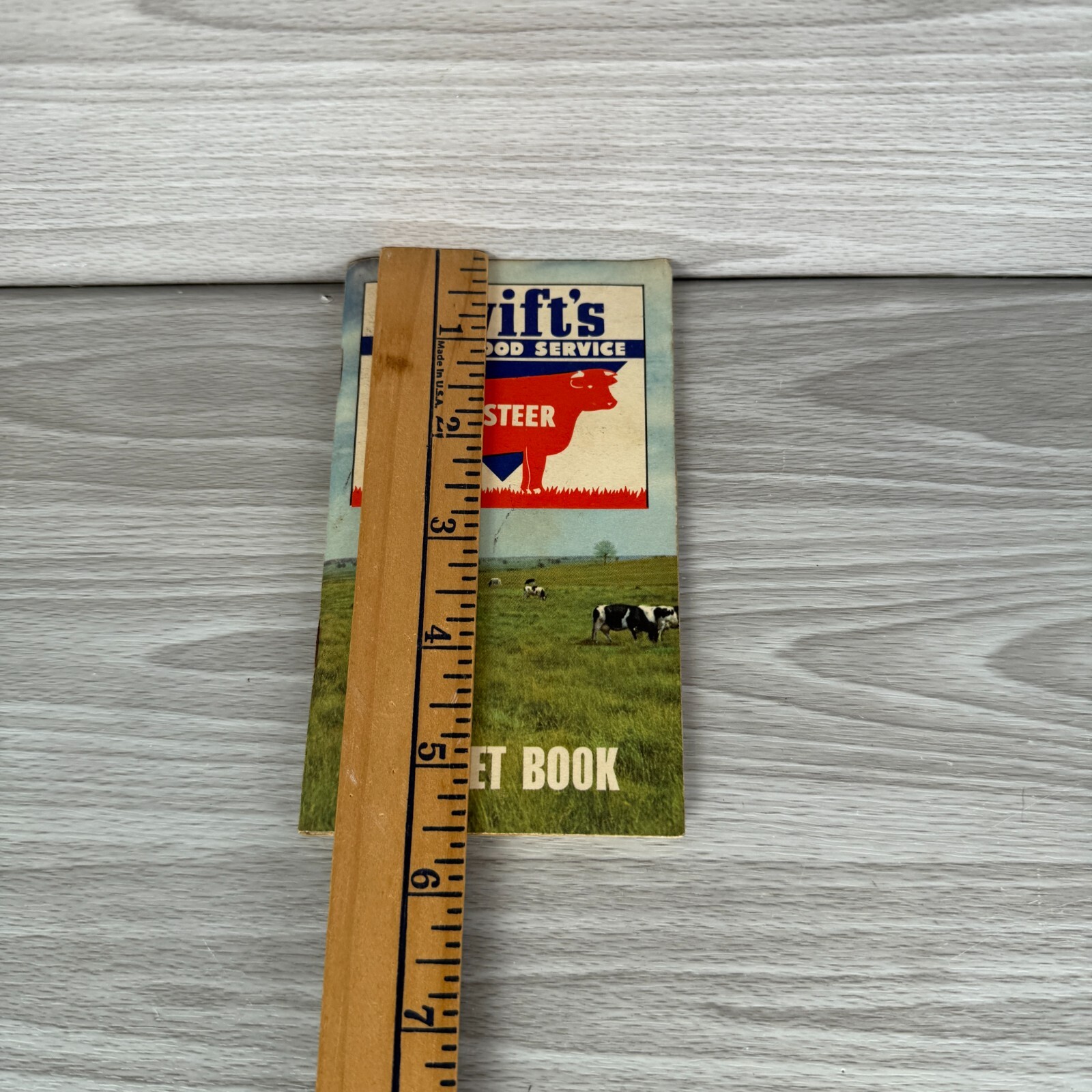 Vtg Notebook 1951 Swifts Plant Food Ag Pocket Book Food Service USED w/ WRITING