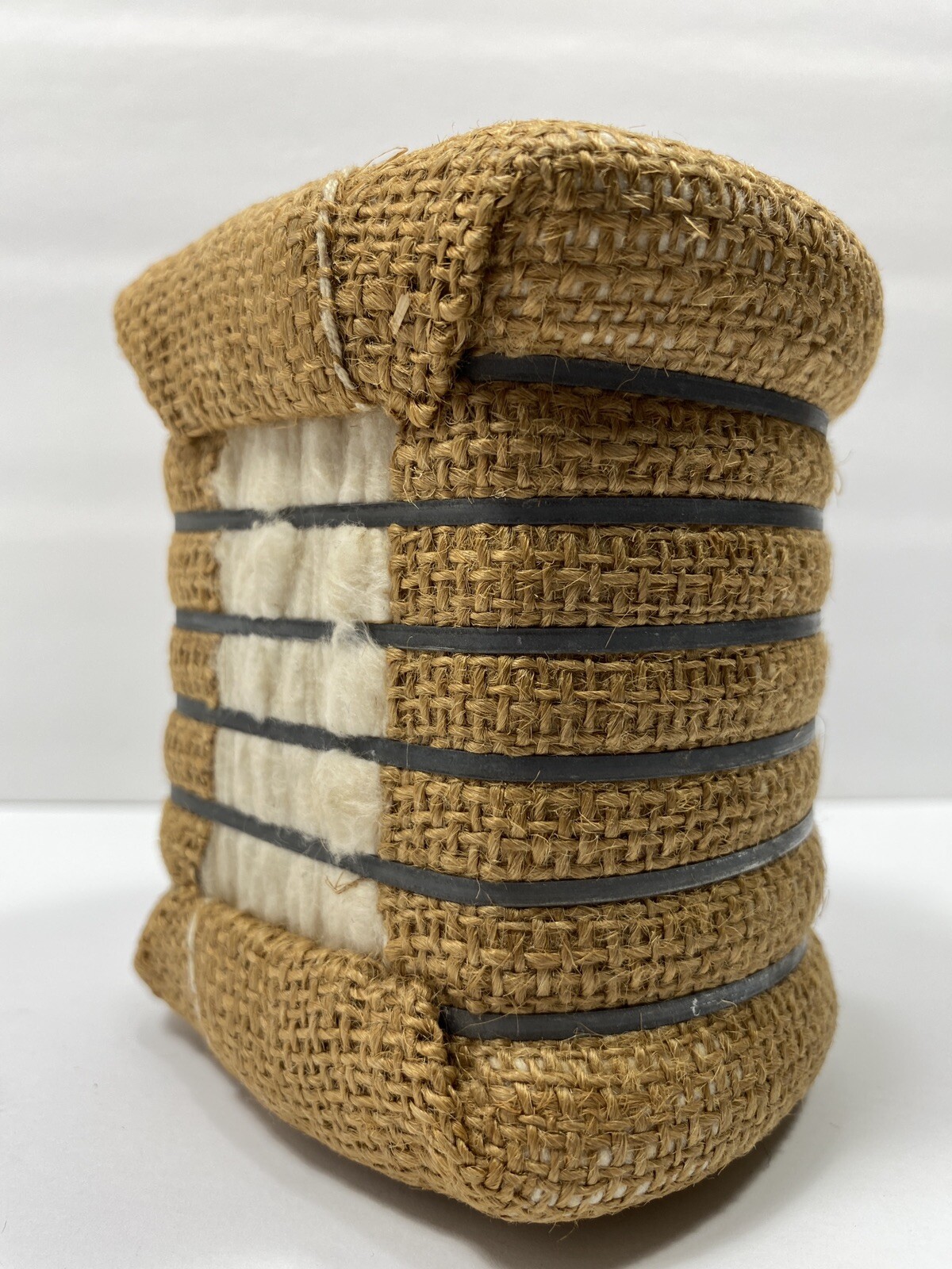 Vintage Cotton Bale Advertising Souvenir Mini Miniature Tag C & L Mini Bales