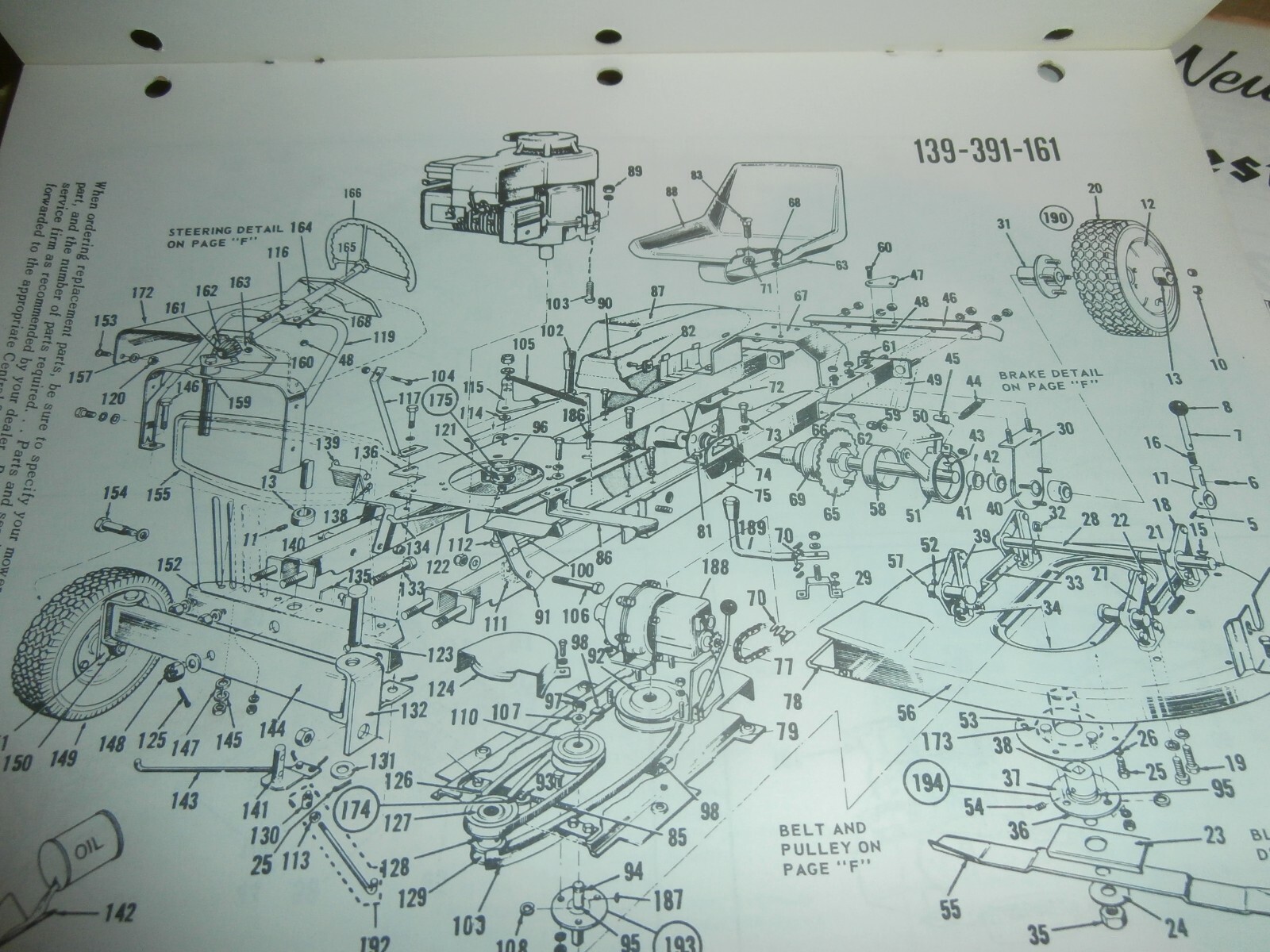Vintage MTD Dean Phipps Stores Riding Mower Manual