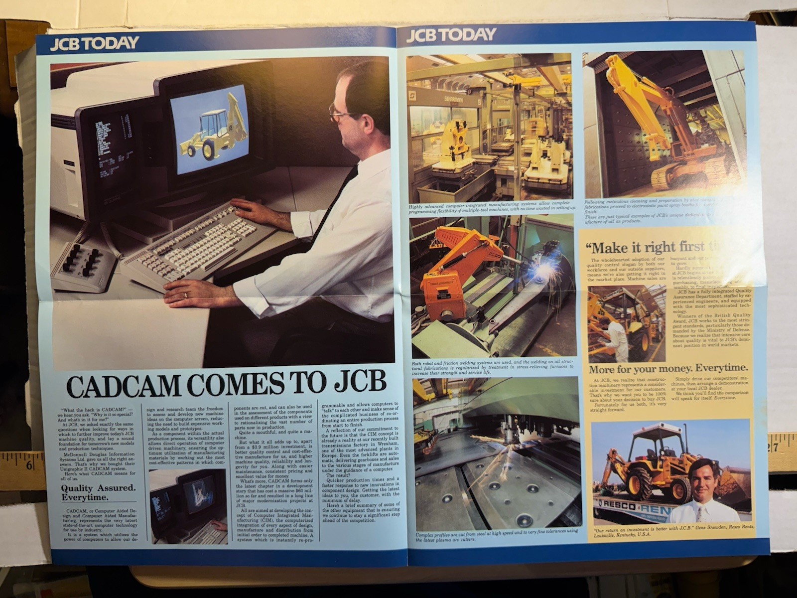 Vintage JCB Today The Latest News About JCB Brochure