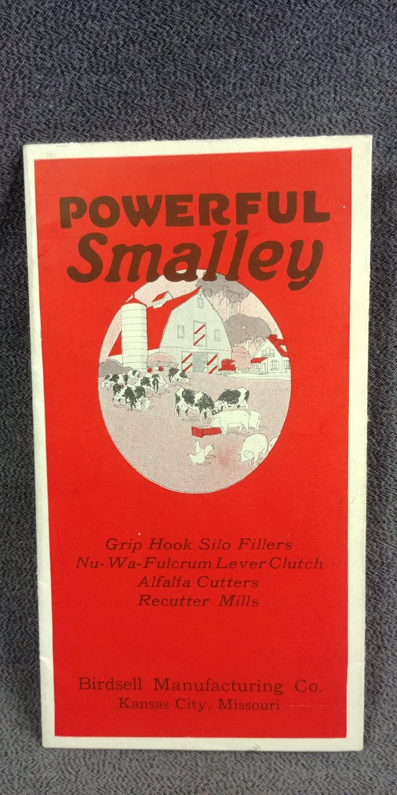 Birdsell Manufacturing Co Smalley Silo Filler Advertising Brochure Antique L56