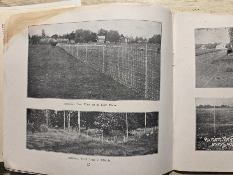 (2) 1913-14 American Steel Fence Posts Adv Catalogs American Steel & Wire Co