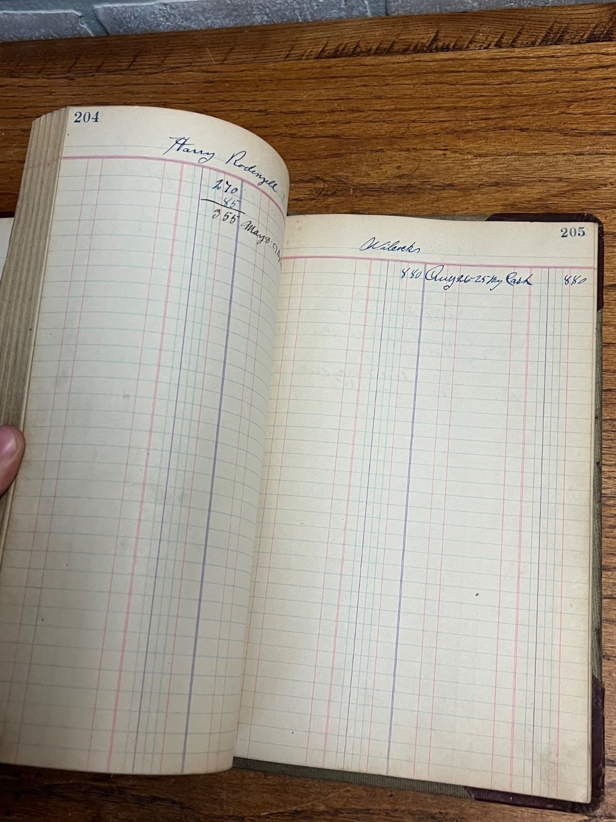 Vintage 1930s Frank Georgeson Farm Implement Dealer Ledger Book Redgranite, Wis
