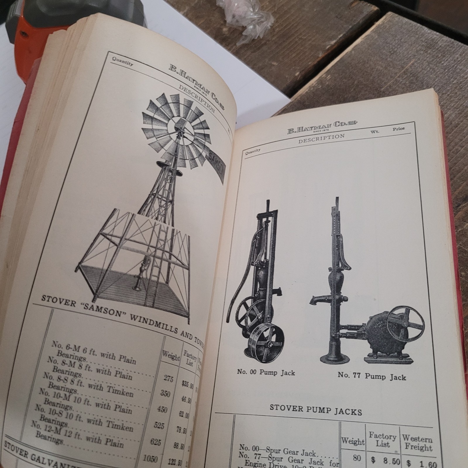 RARE Tractors Parts Price Catalog Agricultural Implements & Tools B. HAYMAN CO.