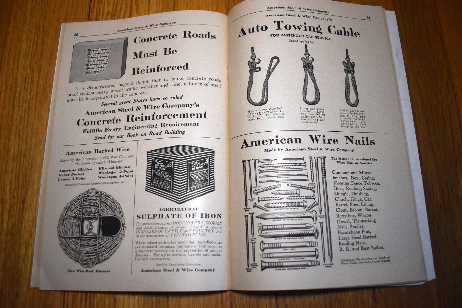 Vintage 1921 American Steel & Wire Farm Hog Sheep Cattle Fence Catalog Book