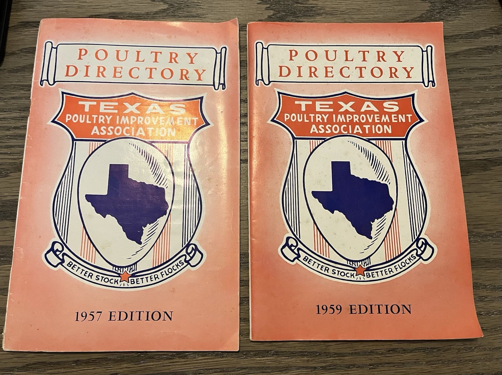 1957 & 59 Texas Poultry Improvement Association official directory