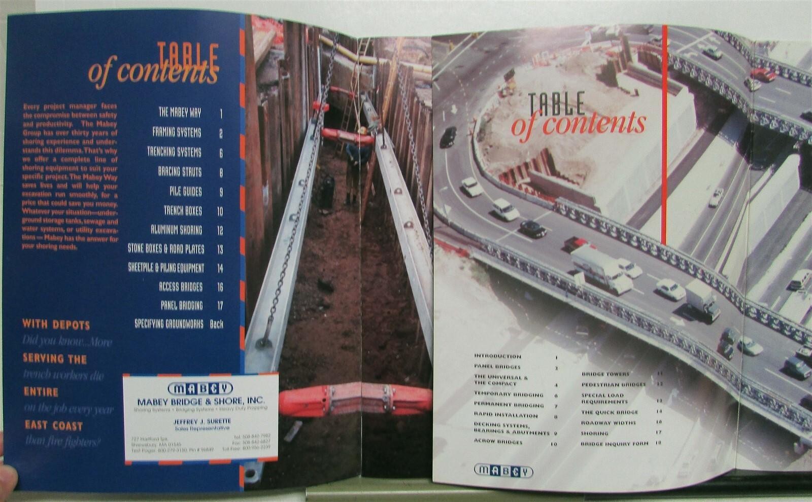 2000s Mabey Bridge Systems Shorinig System Diagram Specification Sales Brochures