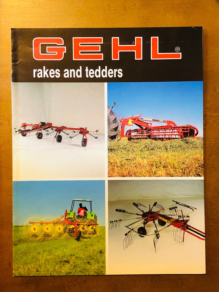 1989 Gehl 200 & 300 Series Rakes and Tedders Sales Brochure Literature – Mint