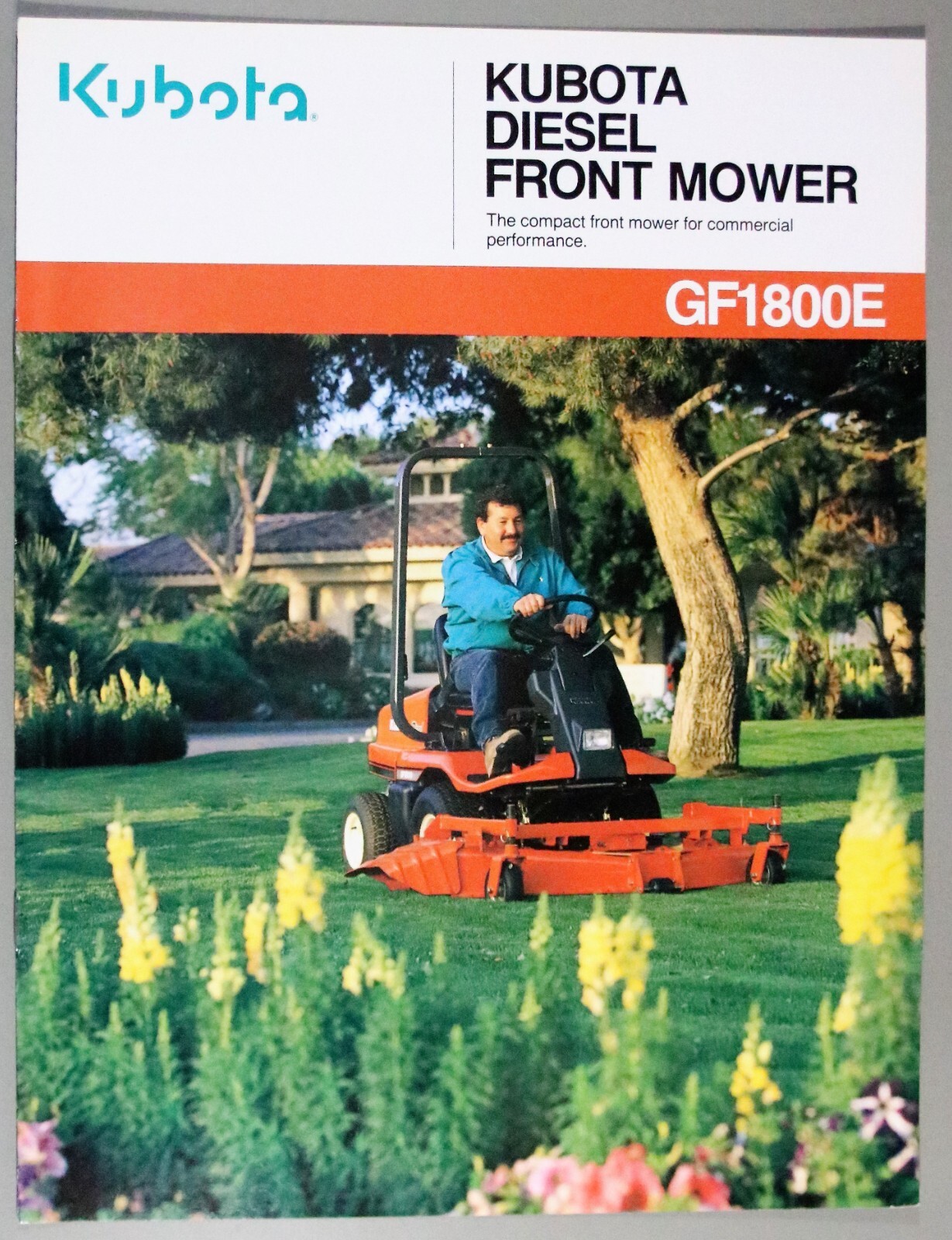 4 KUBOTA Brochures/Literature Diesel Front Mower GF1800E Mid-Mount BL Series (D)
