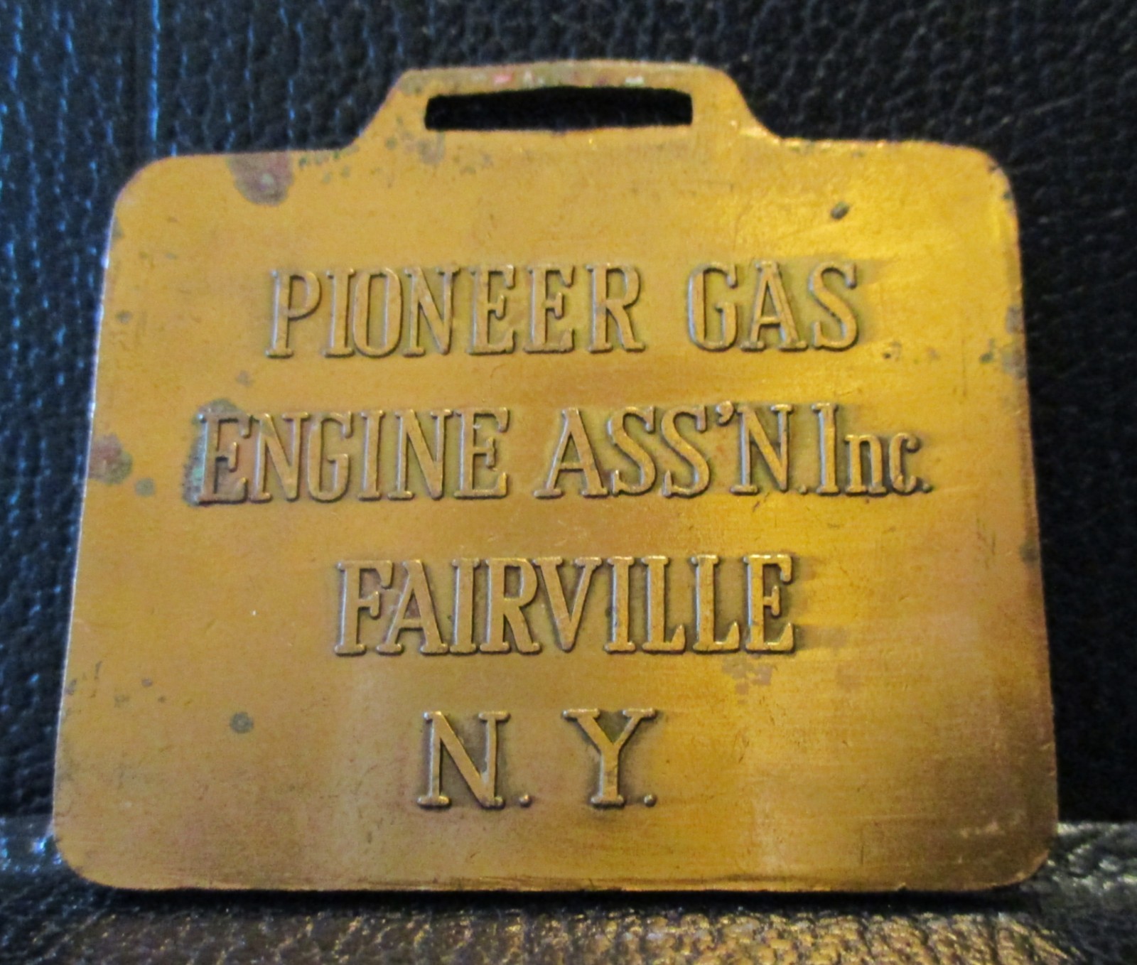 1887 Otto Gas Hit & Miss Engine Watch Fob Pioneer Gas Engine Assoc NY Advertise