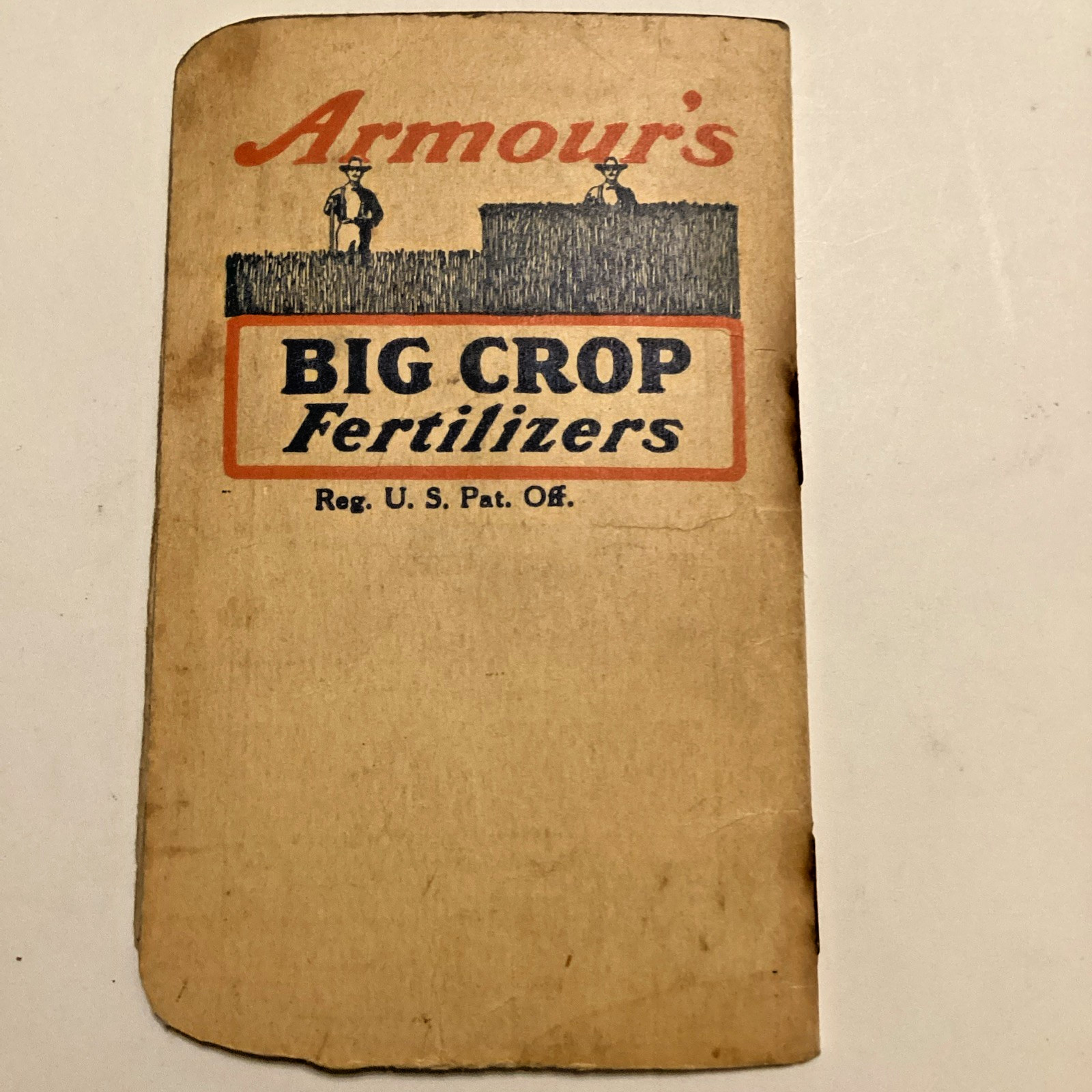 1933-34 ARMOUR FERTILIZER WORKS NOTEBOOK