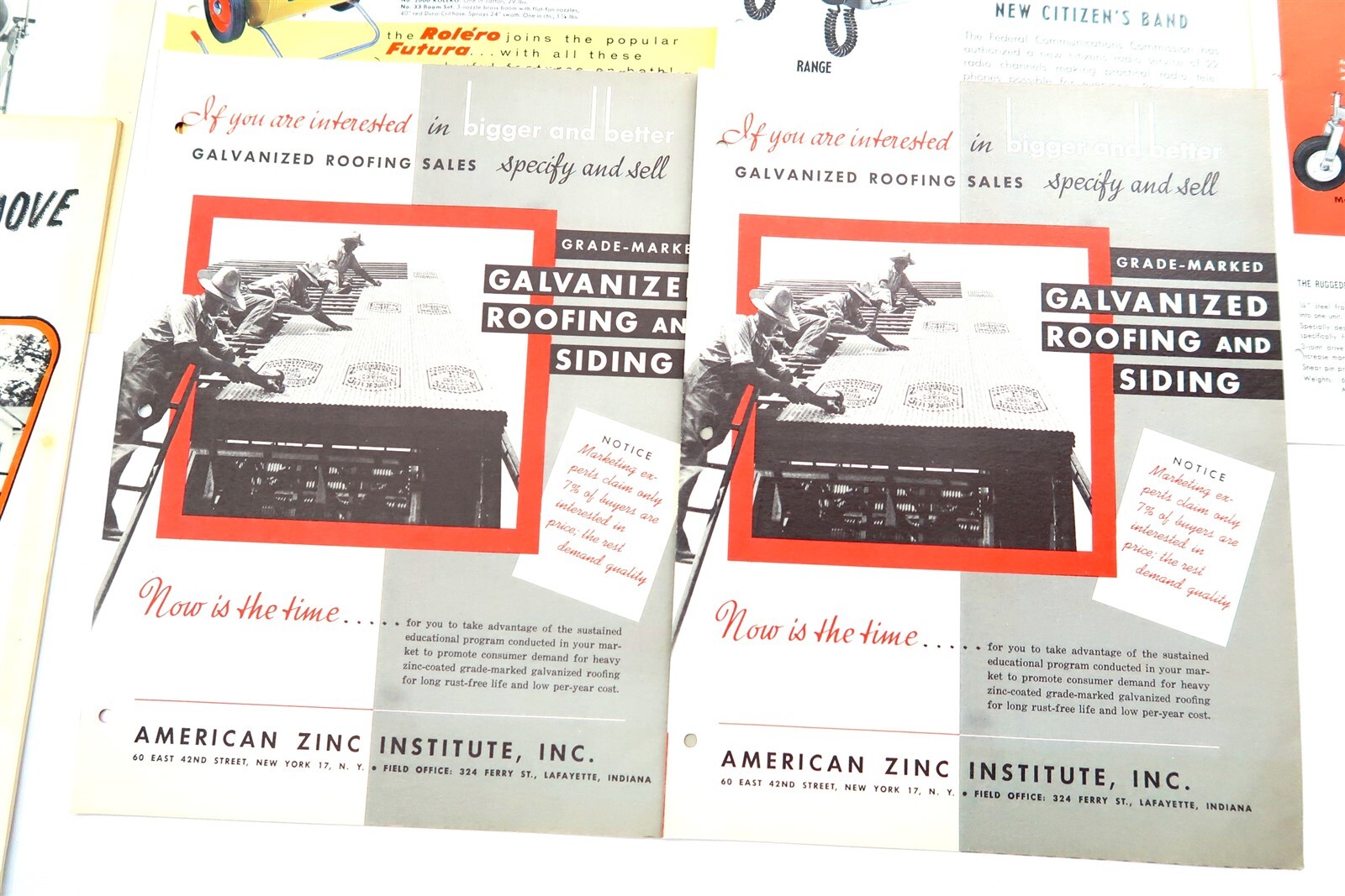 x21 Vintage 1950&rsquo;s – 1960&rsquo;s MIXED Brochures Tractors, Sprayers, Bailer, Cleaner