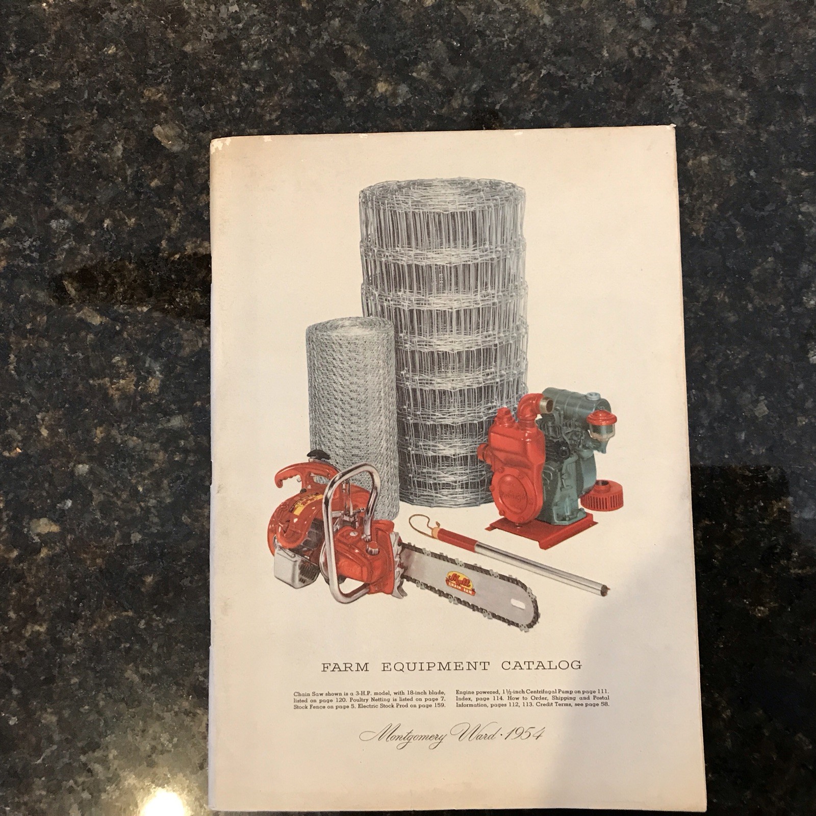 1954 Montgomery Ward Farm Equipment Book Catalog