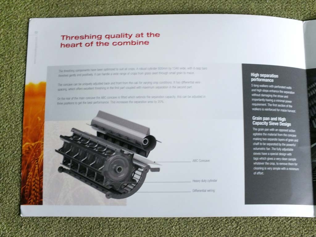 MASSEY FERGUSON MF ACTIVA 7244 Combine Harvester Farm Equipment Brochure 2013