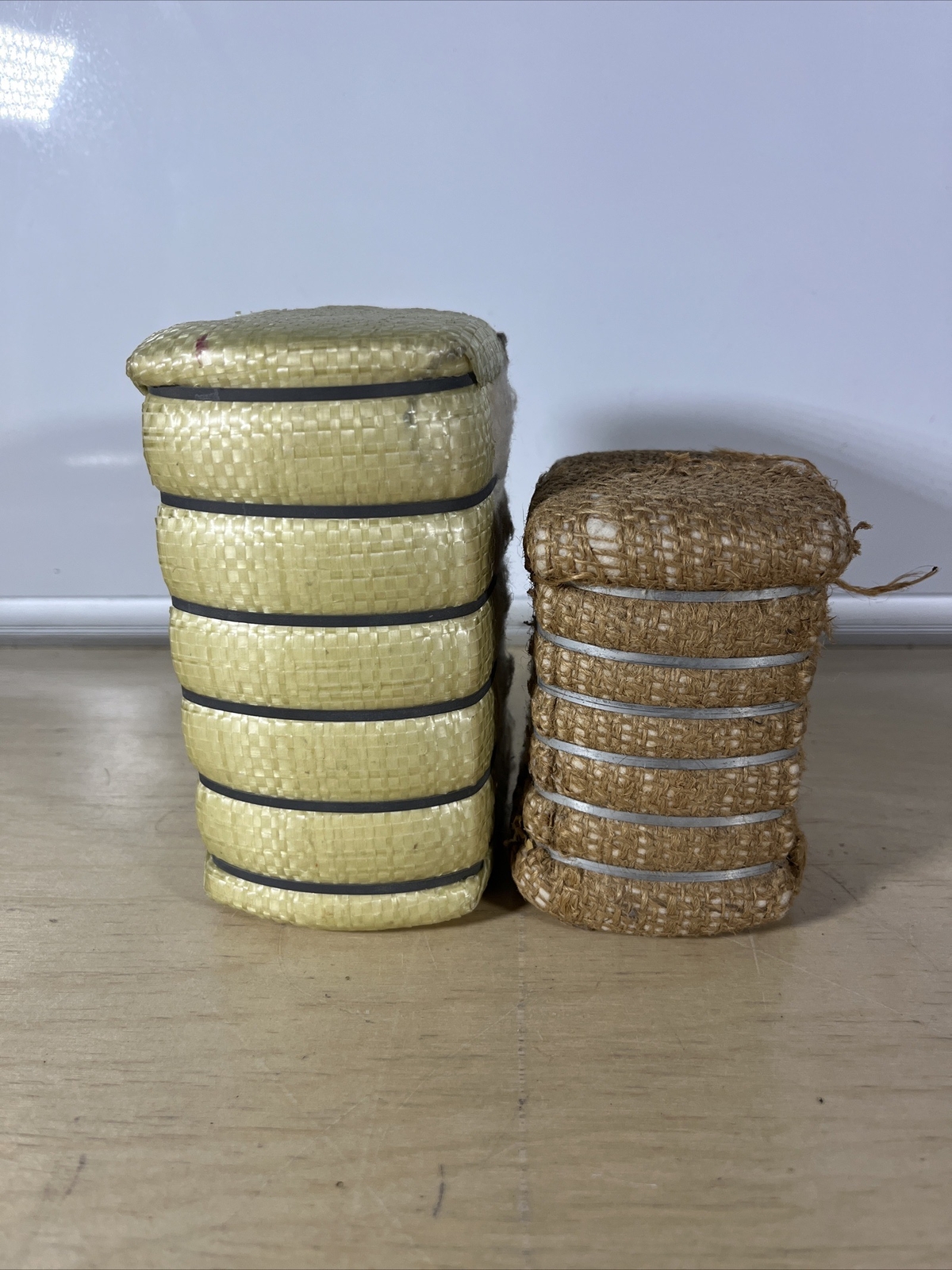2 Mini Cotton Bales (Calico)