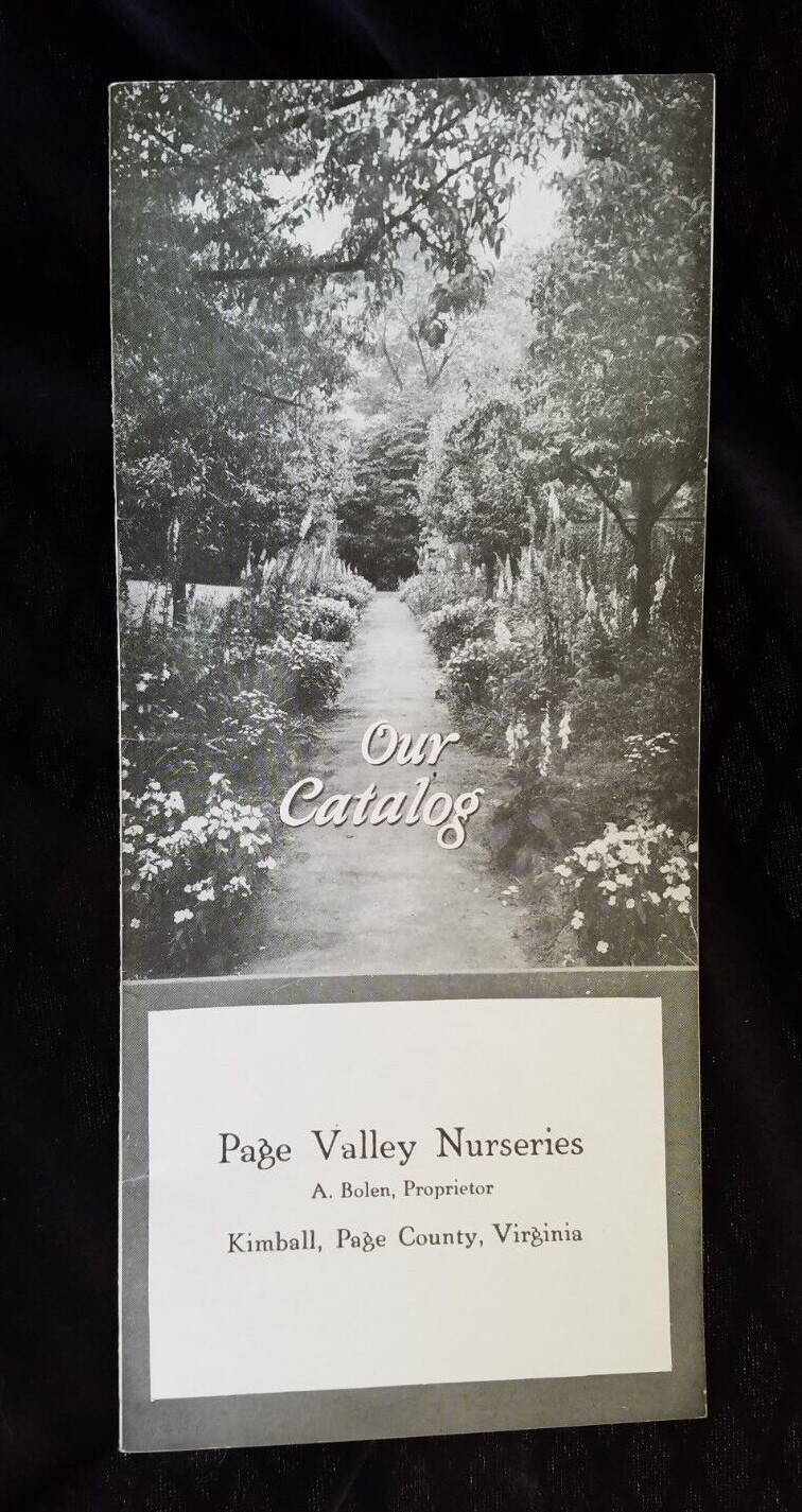 Old Advertising Catalog Page Valley Nurseries Kimball VA Bolen Trees Roses Shrub