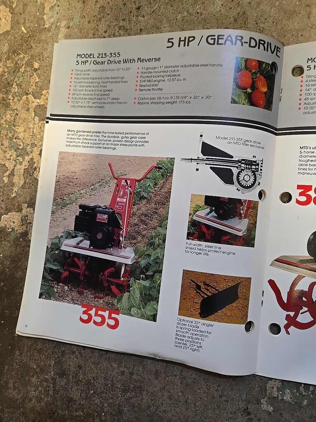 1983 MTD Rotary Tillers Brochure Catalog Point Of Sale