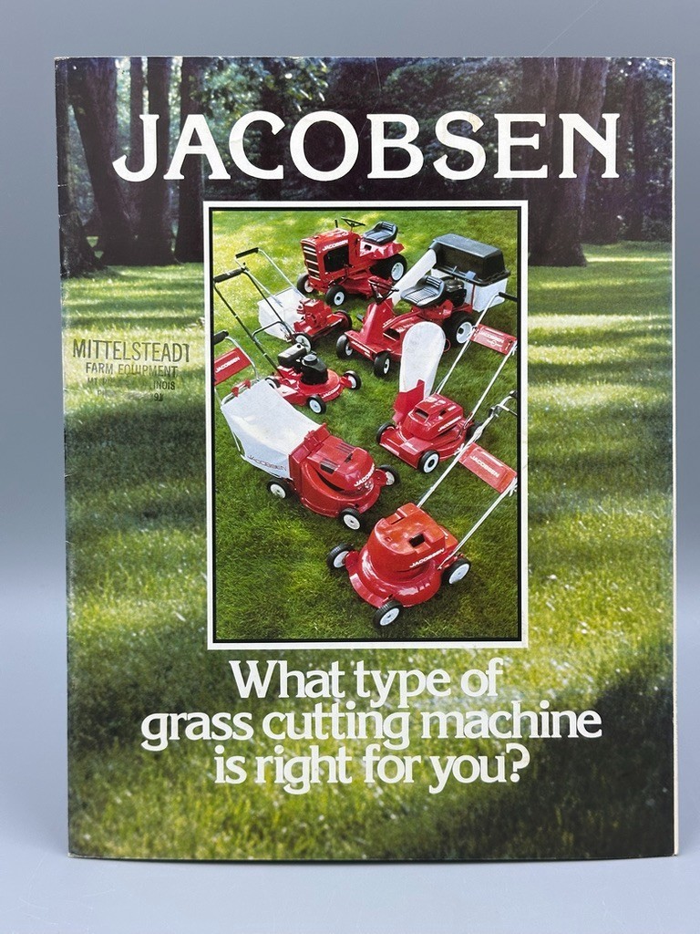 1977 JACOBSEN LAWN TRACTORS Riding Mower Advertising Catalog Vintage