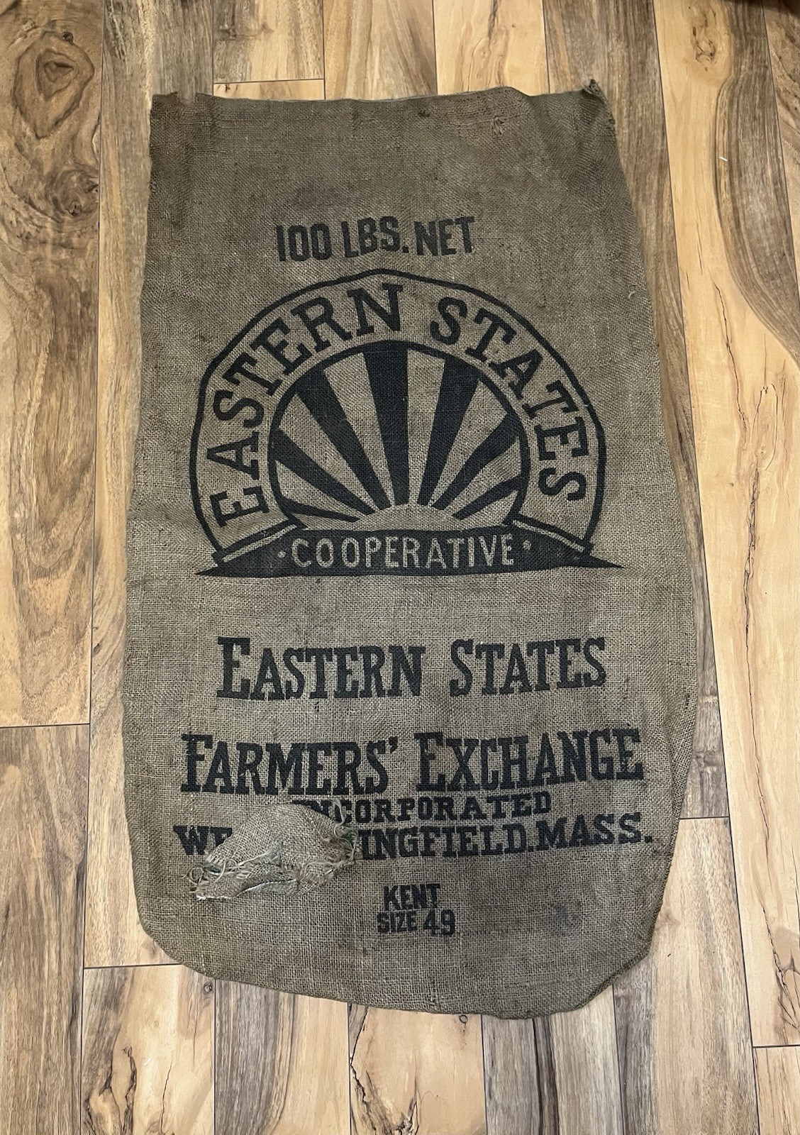 Vtg Eastern States Cooperative Feed Bag 100 Lb